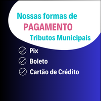 Novas formas de pagamento de tributos municipais